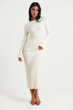 Load image into Gallery viewer, Ettie Midi Dress Buttermilk
