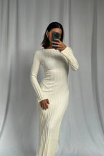 Load image into Gallery viewer, Ettie Midi Dress Buttermilk
